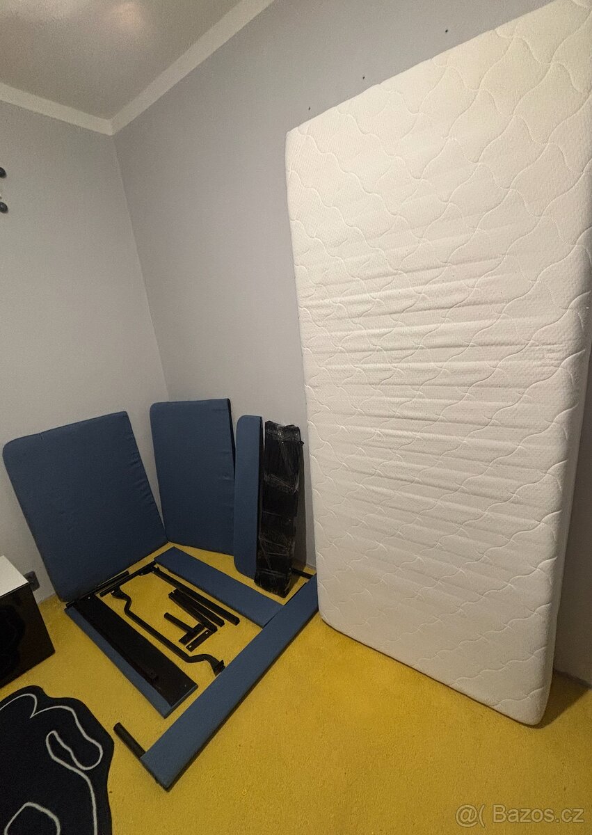 Pohovka/ postel IKEA BLÅKULLEN + matrace 90 x 200 cm - 3