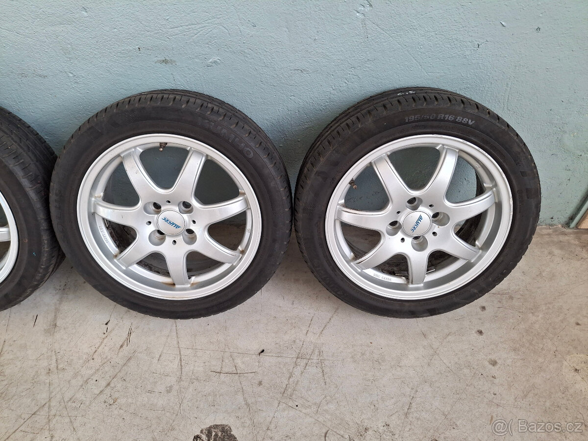 ALU KOLA 4X 100 S PNEU 195/50R16 - 3