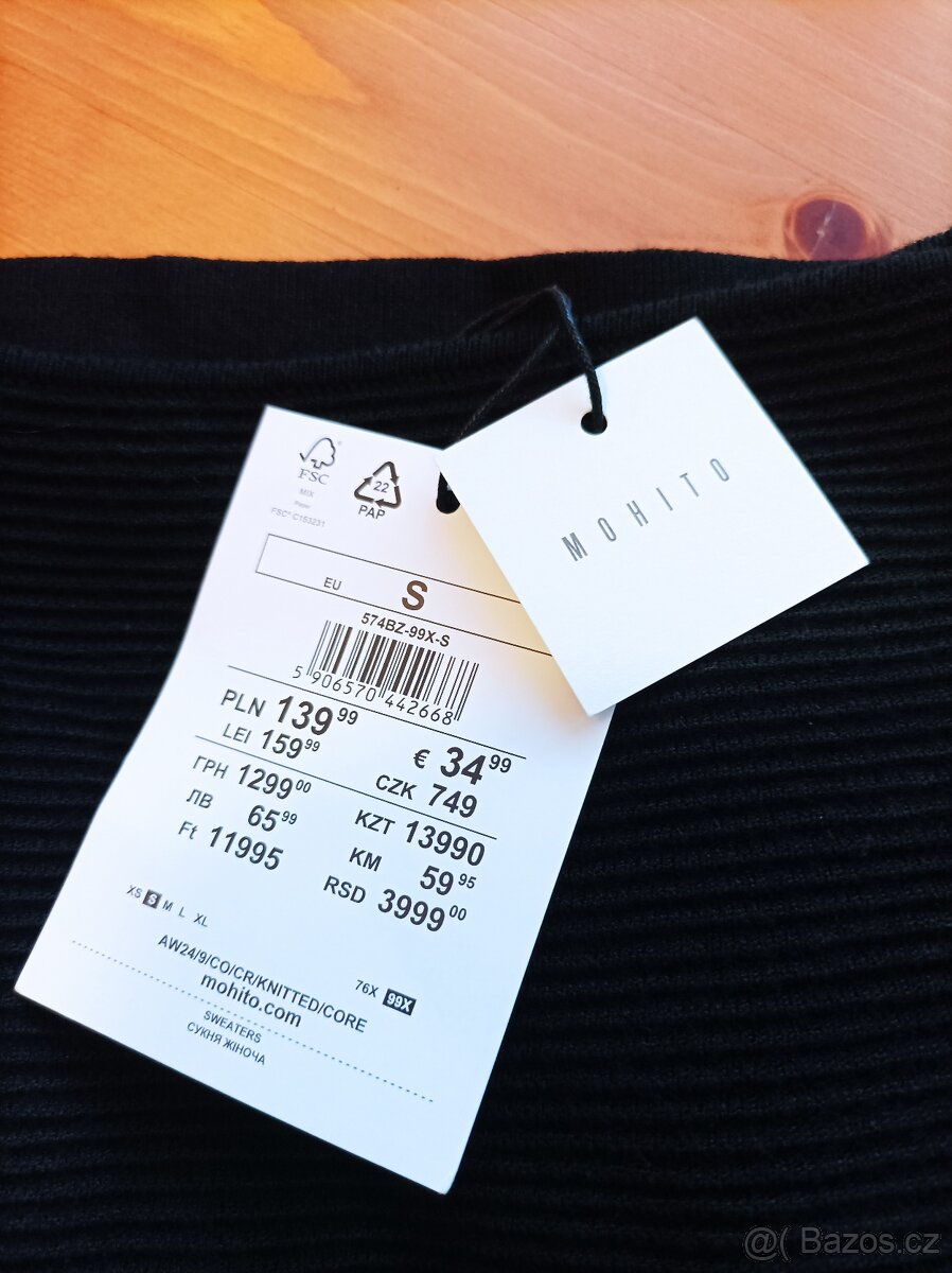 Černé šaty Mohito - 3