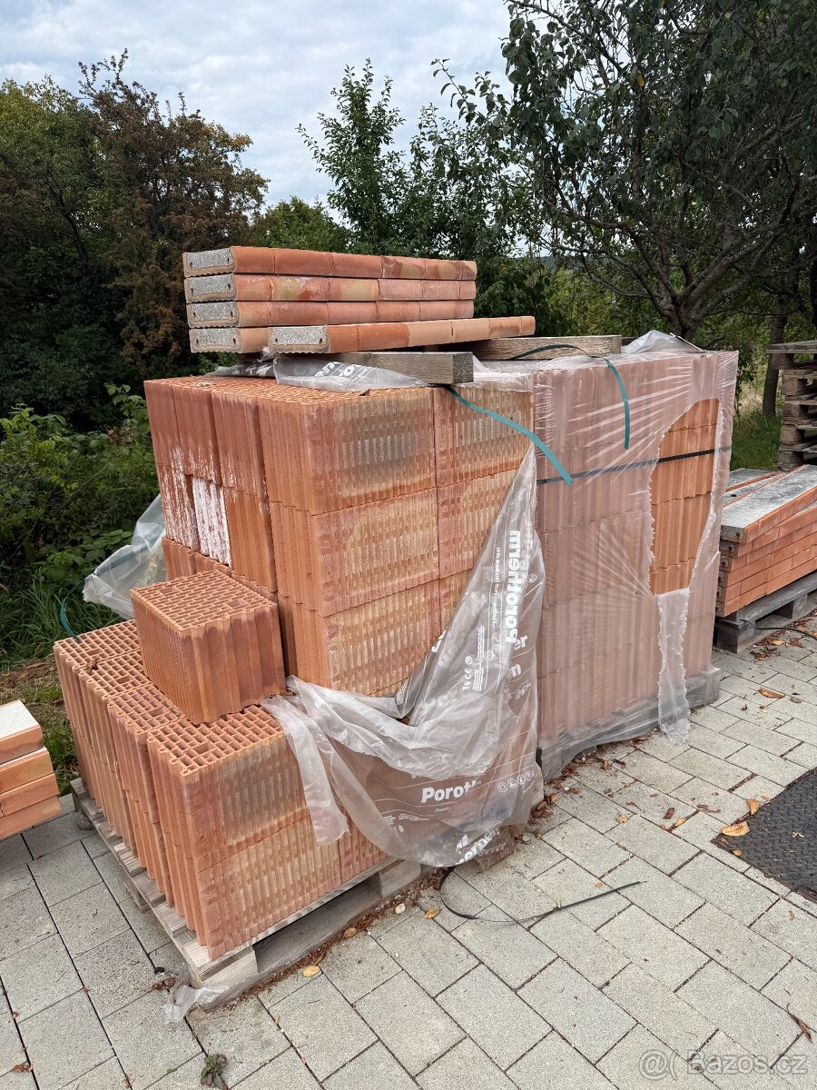 Porotherm 14 / 24 / 30 / 38 Profi + překlady – nové, dohoda - 3