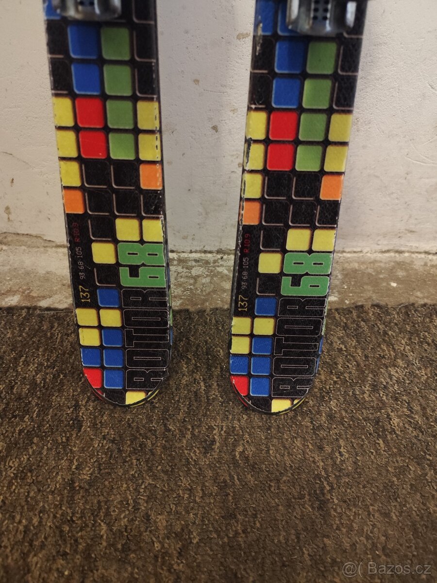 Prodám dětské lyže Stöckli Rotor 68, délka 137cm - 3