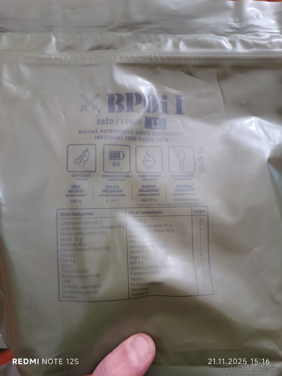 BPDi 1 , BDP ačr Bojová dávka potravin - 3