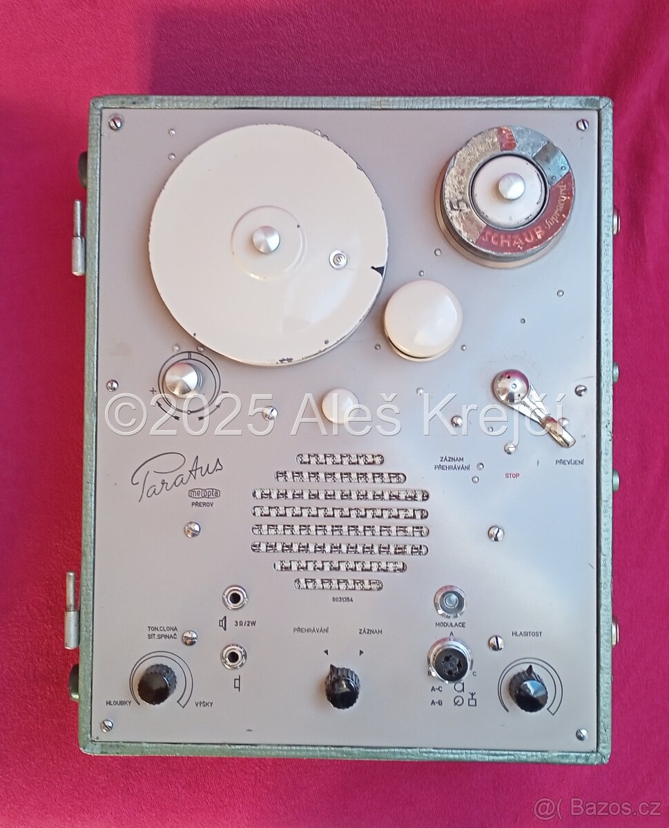 UNIKÁTNÍ DRÁTOFON (MAGNETOFON) PARATUS MEOPTA - TOP STAV - 3