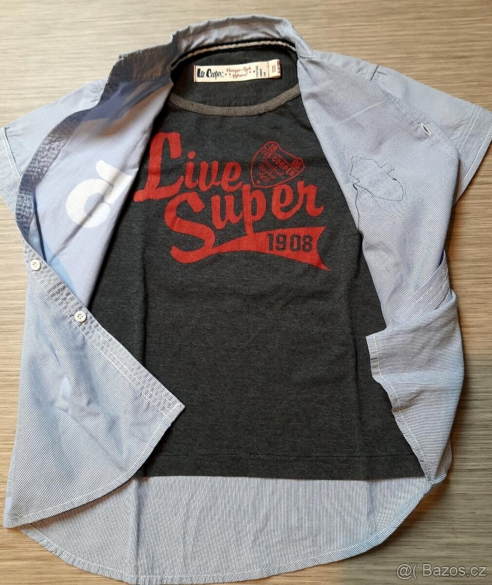 4 ks košile set Lee Cooper, H&M, Cherokee, Rebel - 3
