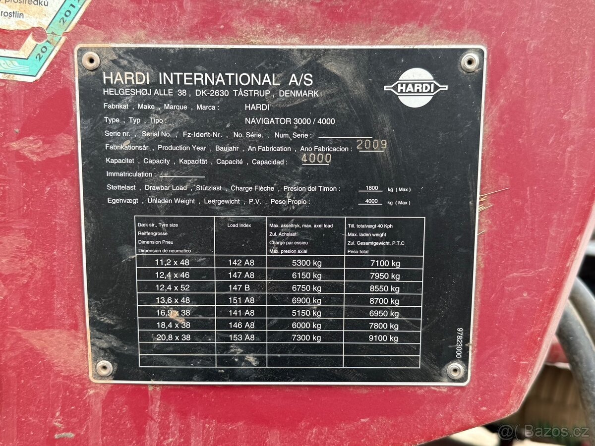 Postřikovač Hardi Navigator 4000 - 3