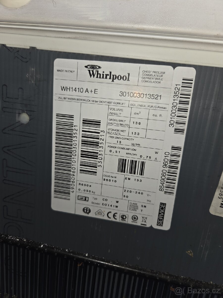PULTOVÝ MRAZÁK WHIRLPOOL - 3