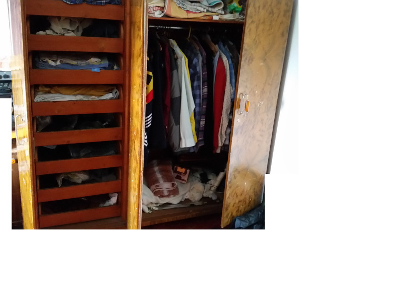 Starožitná šatní skříň cca 180x182x60 - 3