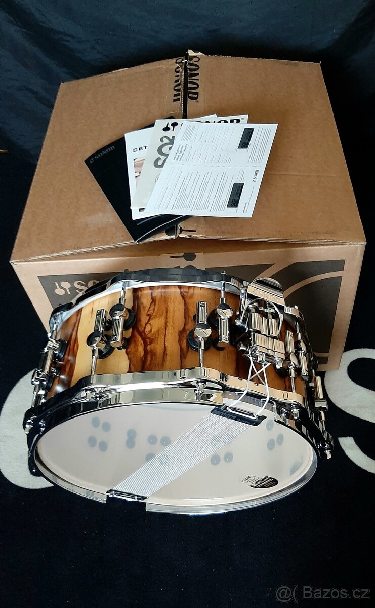 Prodám nový snare Sonor SQ2 Maple heavy- 14x6,5" - 3