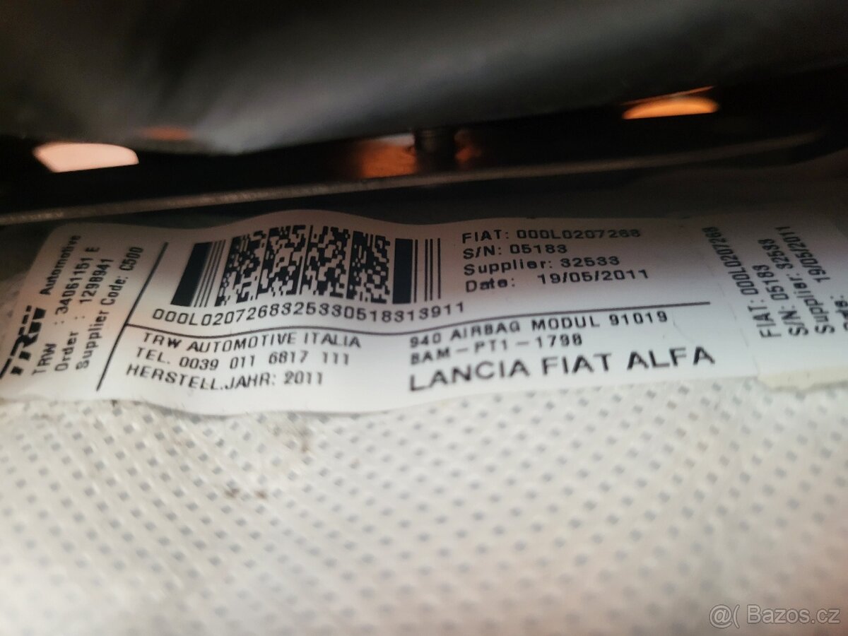 Alfa Romeo Giulietta boční sedadlový airbagy - 3