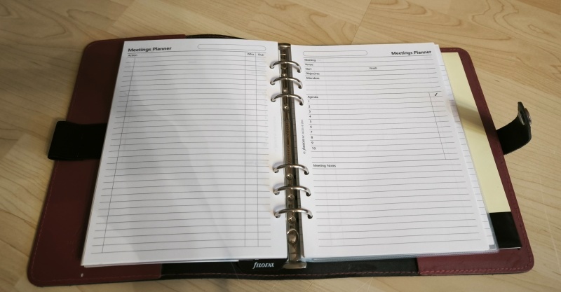 Filofax diář The Original - A5 červený - 3