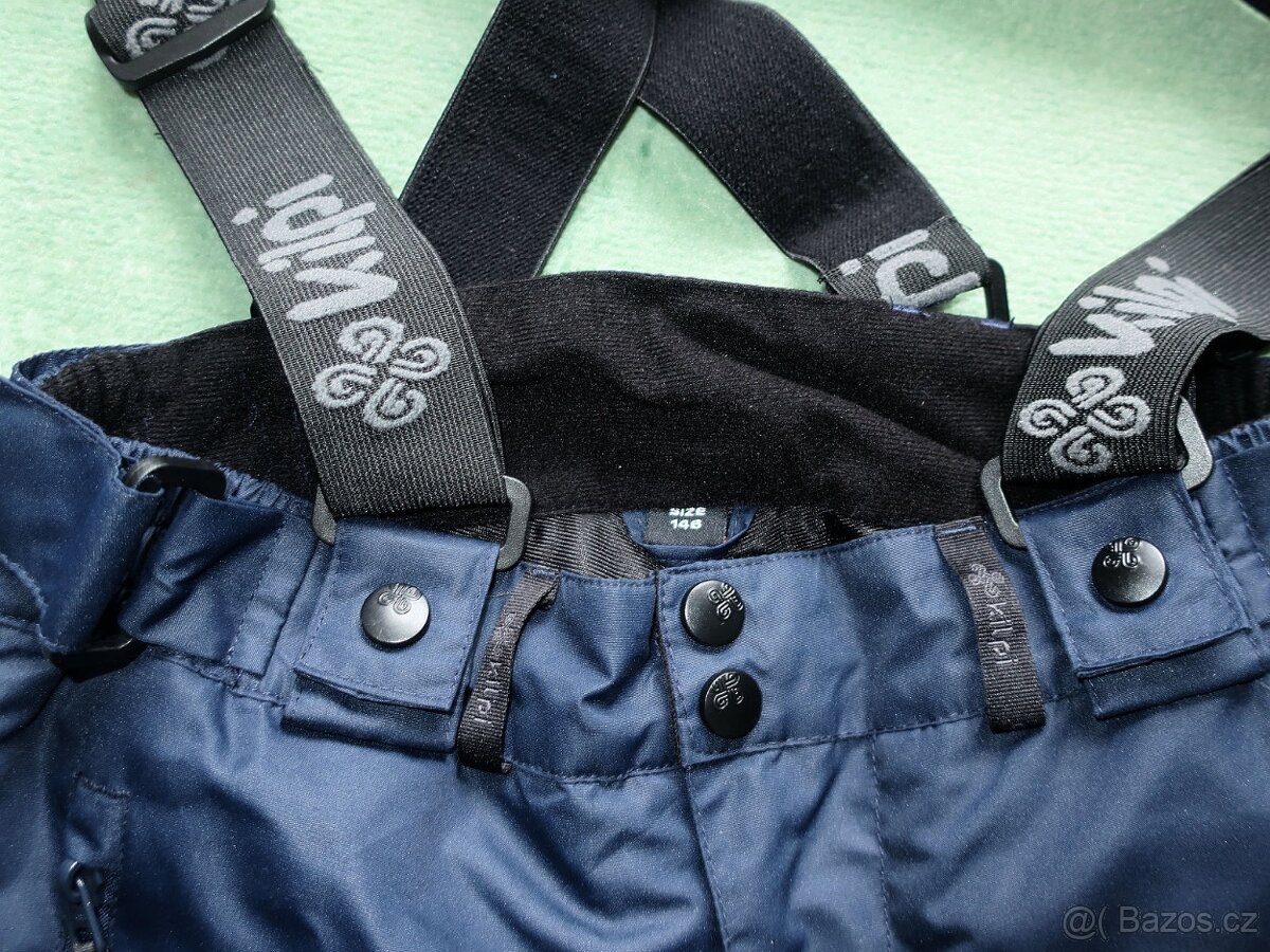 Lyžařské kalhoty dětské KILPI MIMAS-JB, vel. 146, NOVÉ - 3