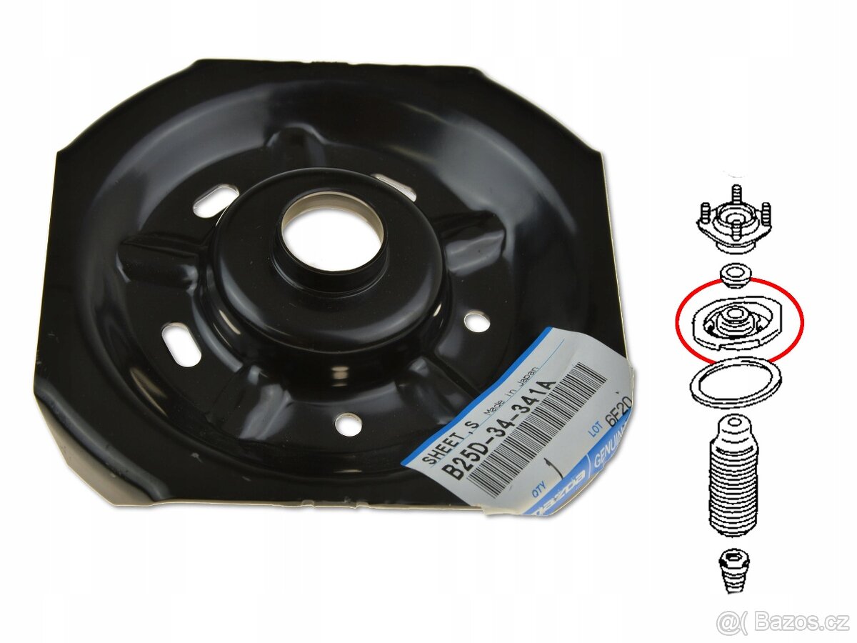 Mazda Premacy horní miska pružiny tlumiče - 3