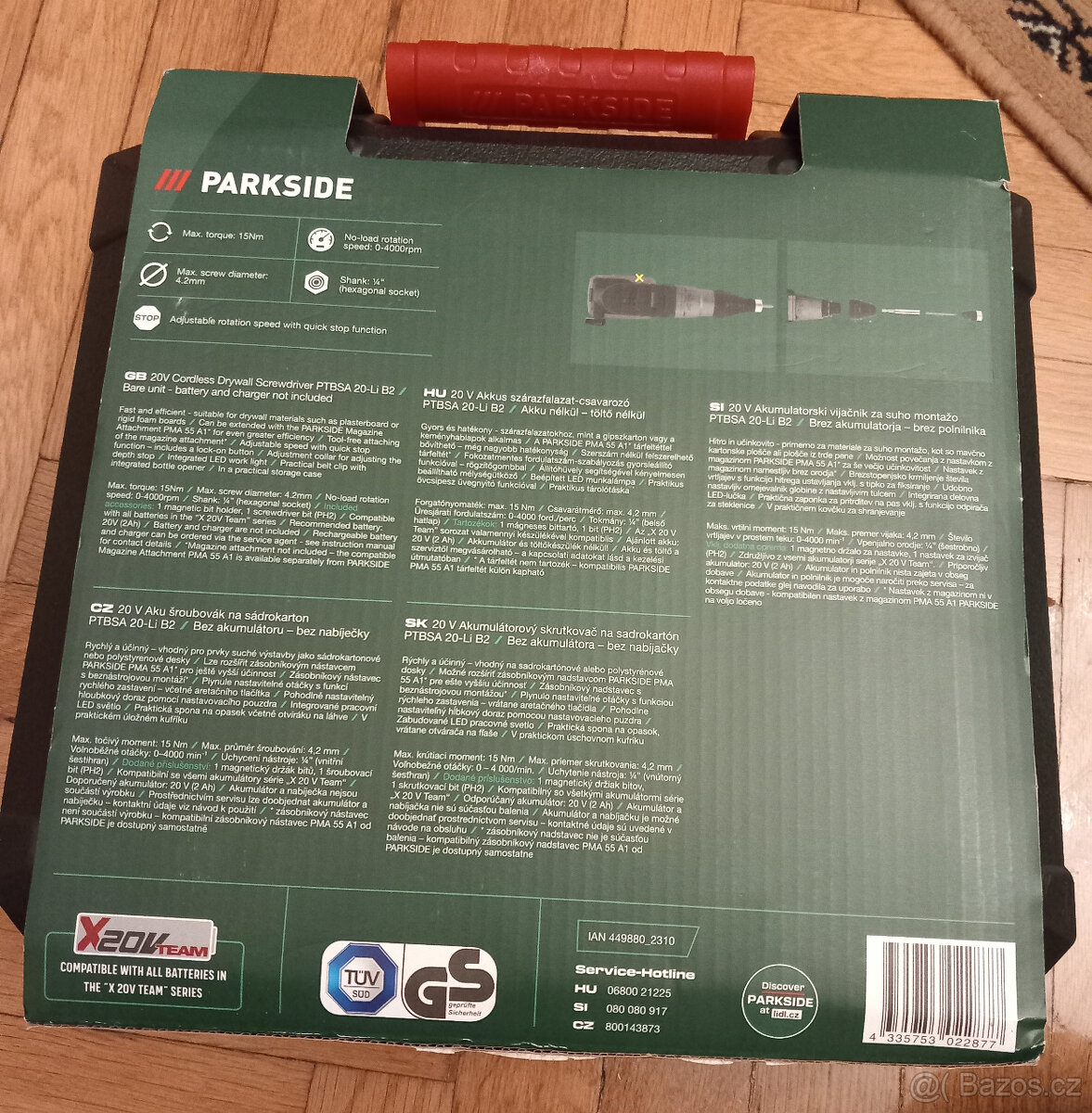 Aku šroubovák PTBSA 20-Li B2 – (bez baterie, bez nabiječky) - 3