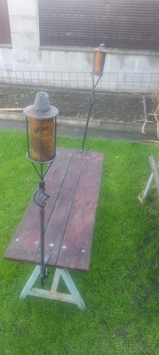 Petrolejove lampy, mosazné - 3