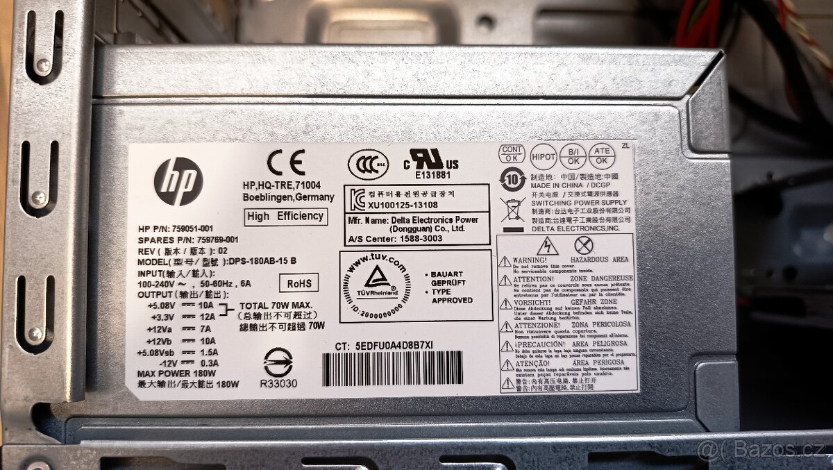 HP počítačová bedna+ zdroj+ DVD RW - 3