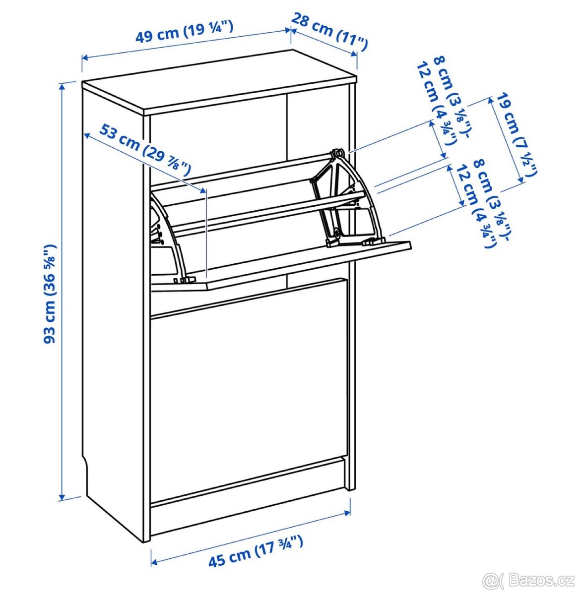 Botník ikea - 3