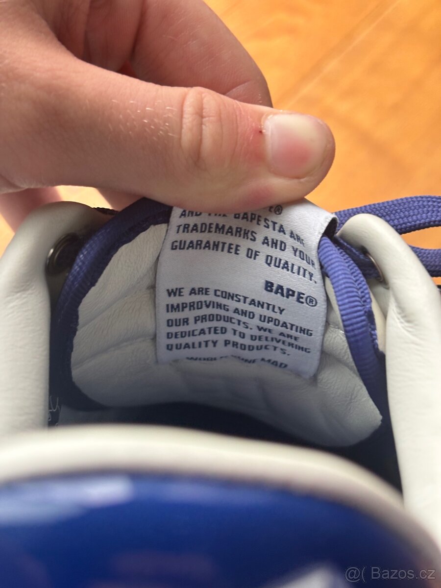Bape Sta OS #3 "White/Navy" - 3