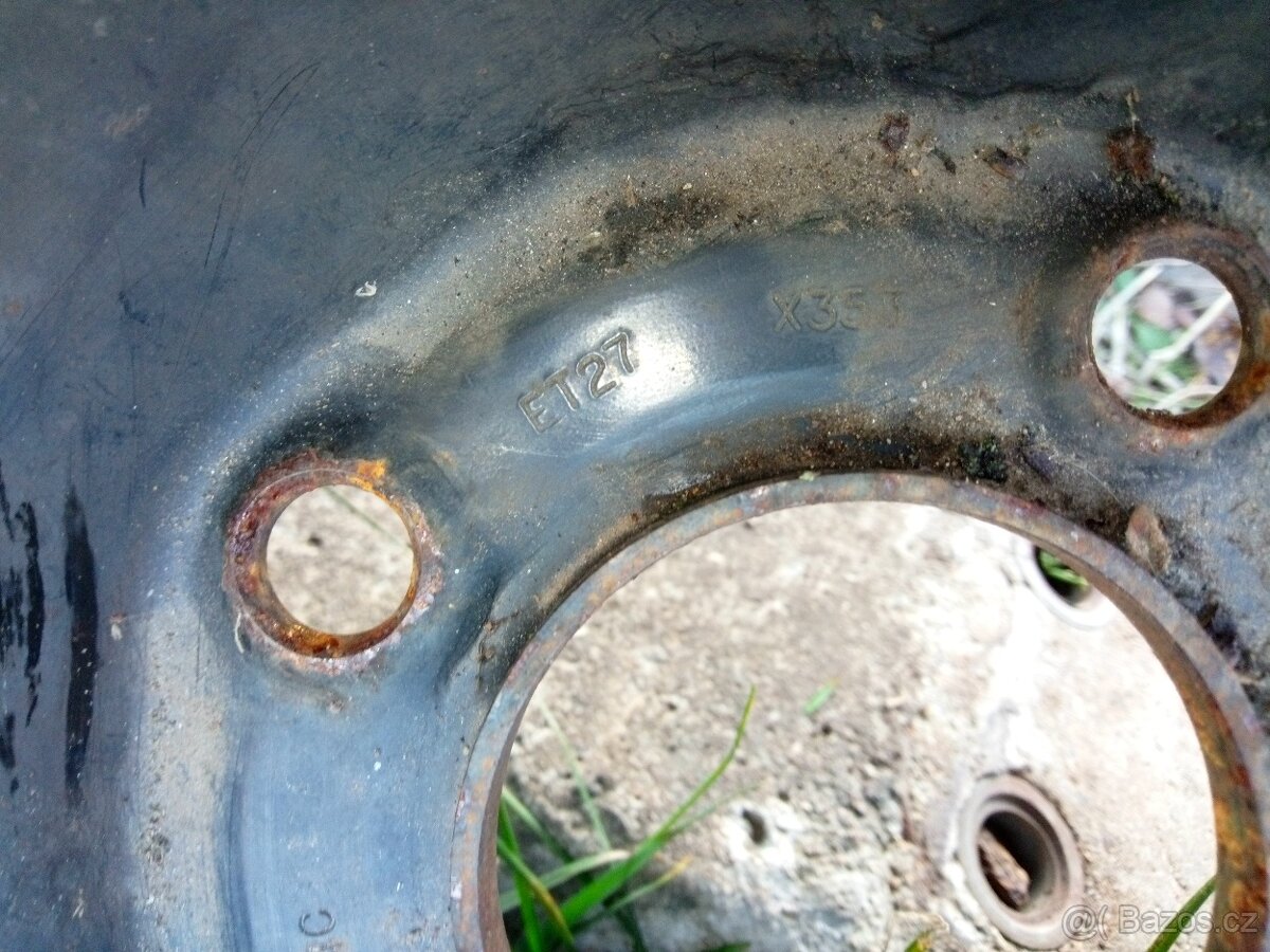 195/65r15, plechové disky 4x108,peugeot,citroen,ford - 3