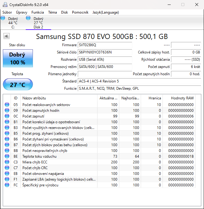 SAMSUNG 870 Evo 500GB SATA SSD - 3