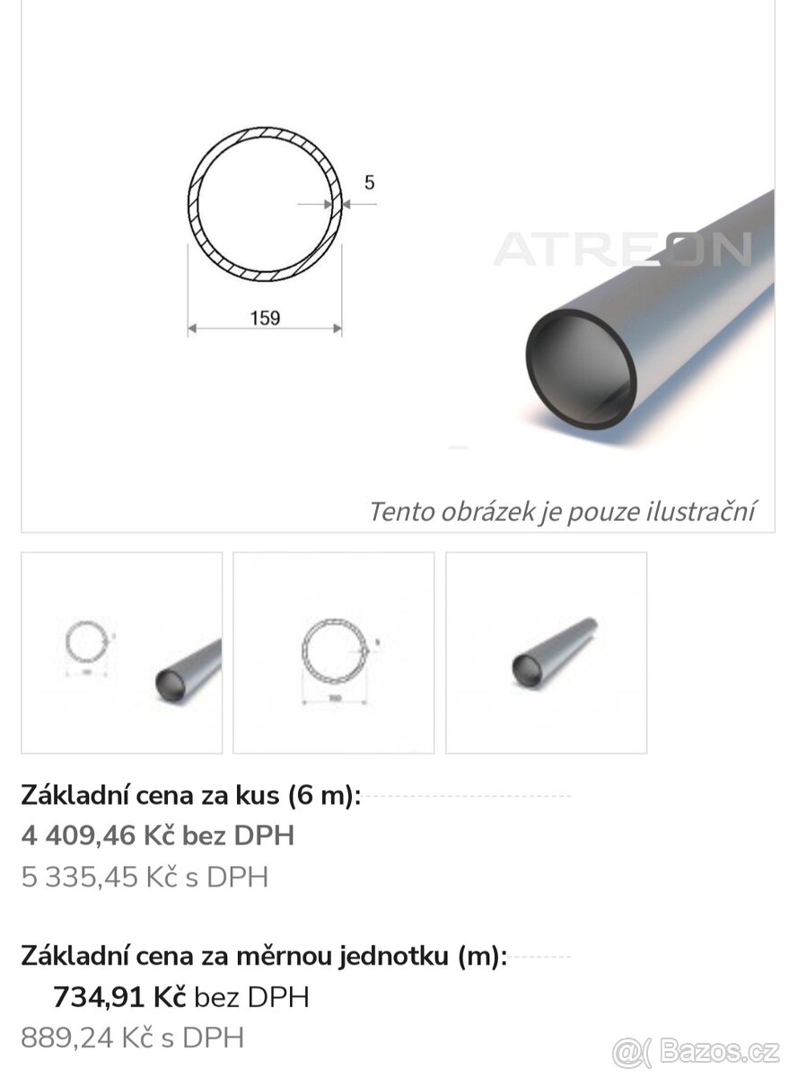 Silnostěnné ocelové sloupy na bránu - 3