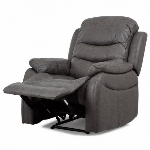 Hnědé a šedé polohovací křeslo TV-4086 - 3