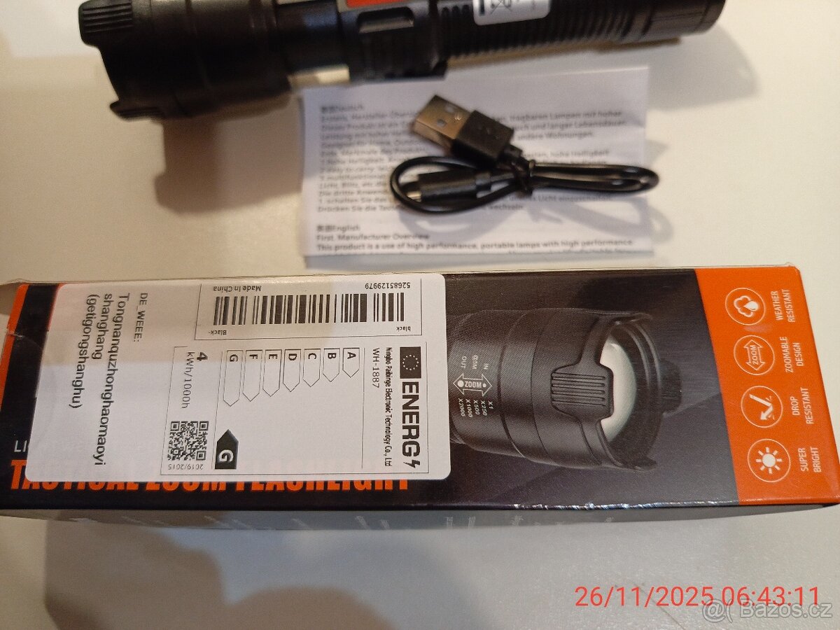 Taktická svítilna. - 3