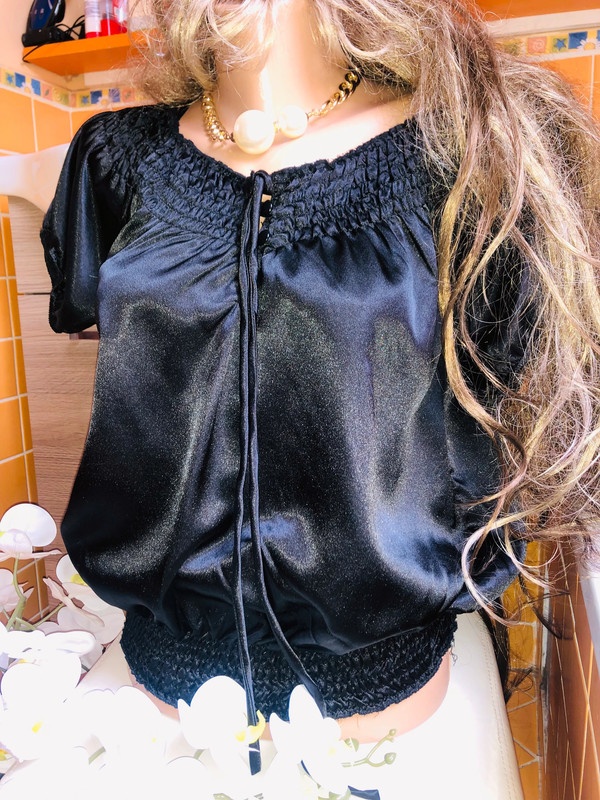 cerna# spolecenska# halenka# tunika #satenova #business - 3