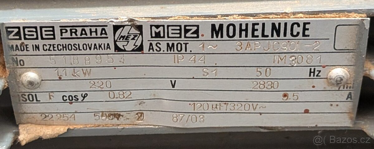 Přírubový/patkový el. motor 1,1kw - 3