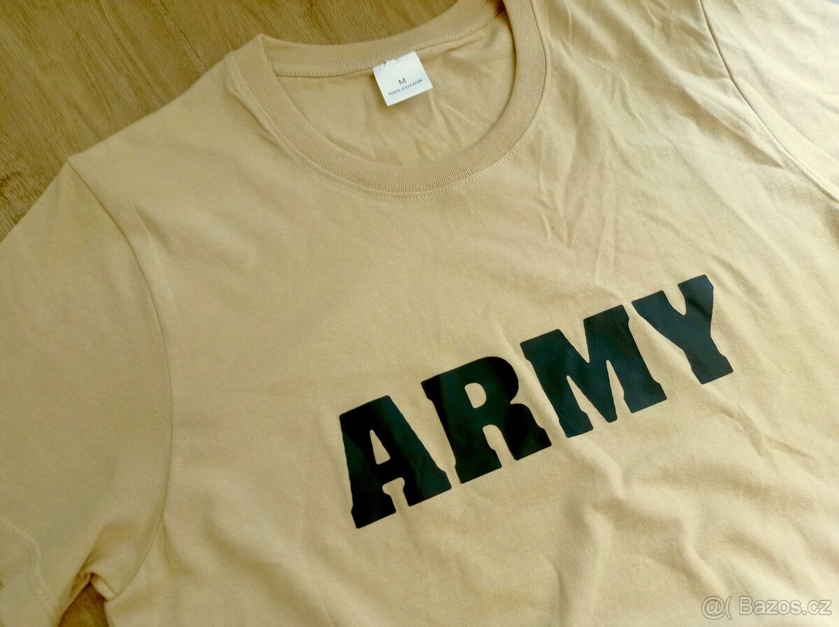 NOVÉ bavlněné tričko ARMY - M - 3