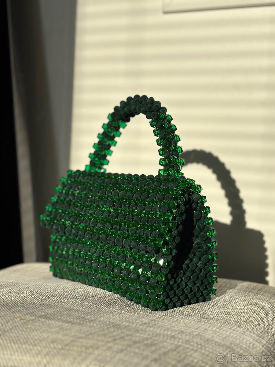 Ručně vyráběná korálková kabelka - 3