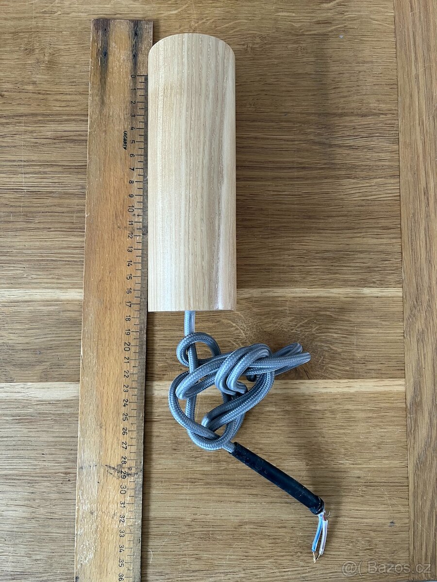 Dubové stropní závěsné svítidlo lustr E27 PC 1 tis - 3