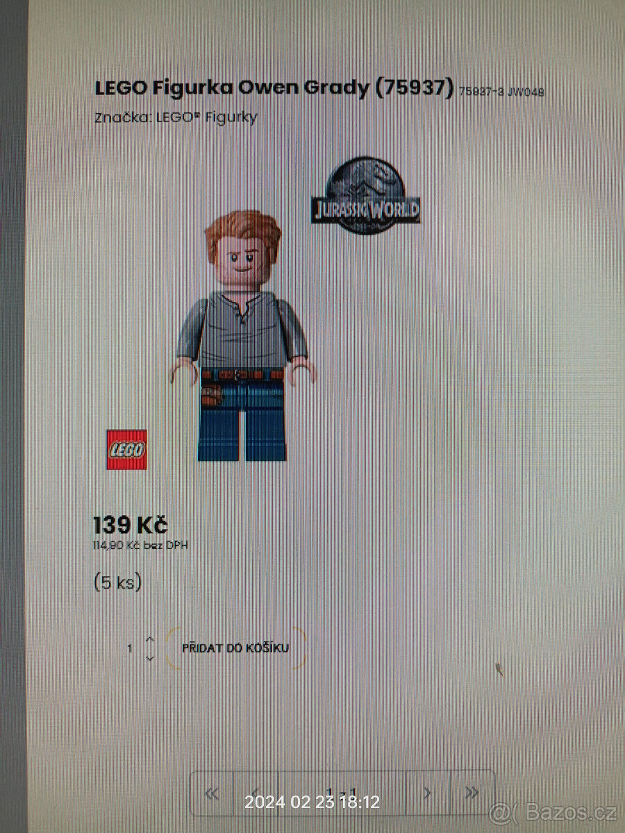 Lego Jursky Svět - nove figurky Owen + Raptor - 3