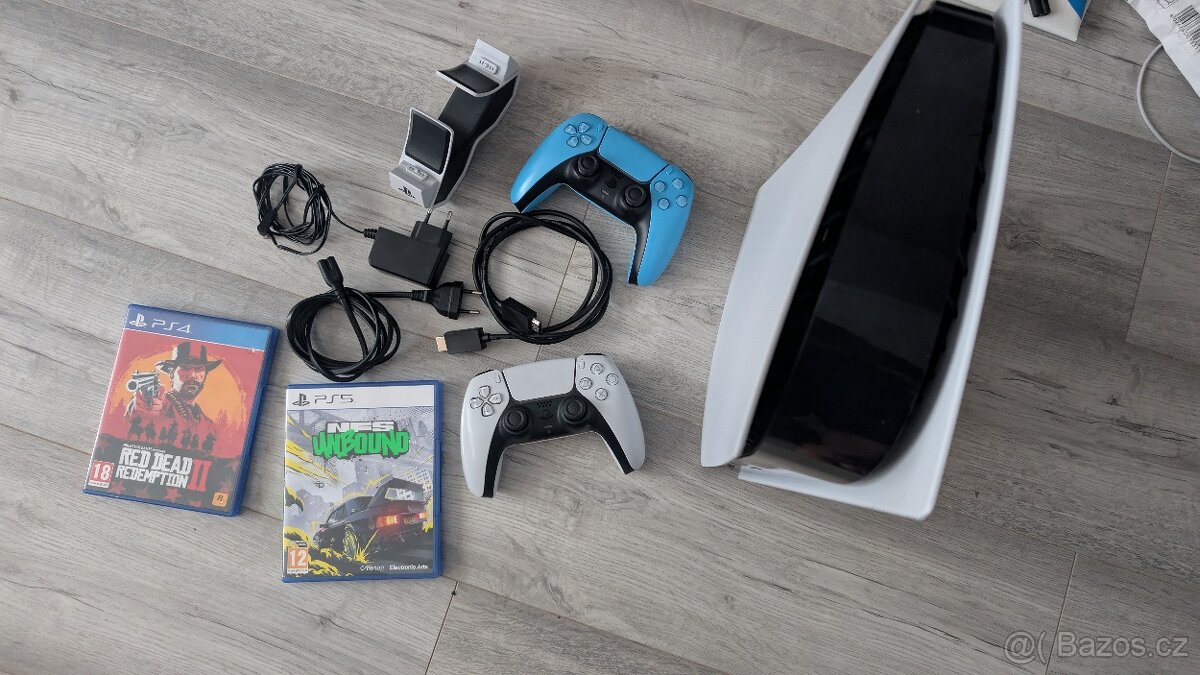 PS5 s mechanikou.2x ovladač+ 2 hry - 3