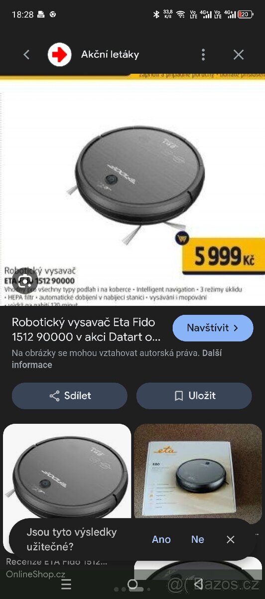 Robotický vysavač ETA - 3