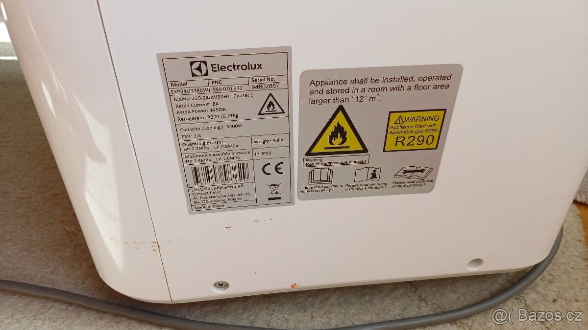 ELECTROLUX MOBILNÍ KLIMATIZACE - 3