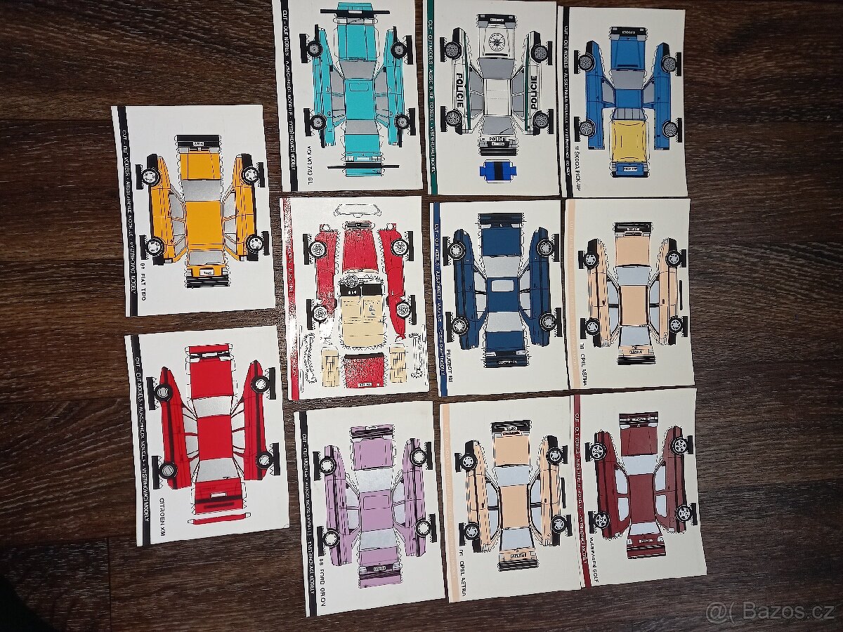 Samolepky rallye a papírové modely auta - 3