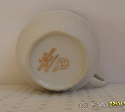 Porcelánový hrneček s podš. manufaktura Pirken Hammer - 3