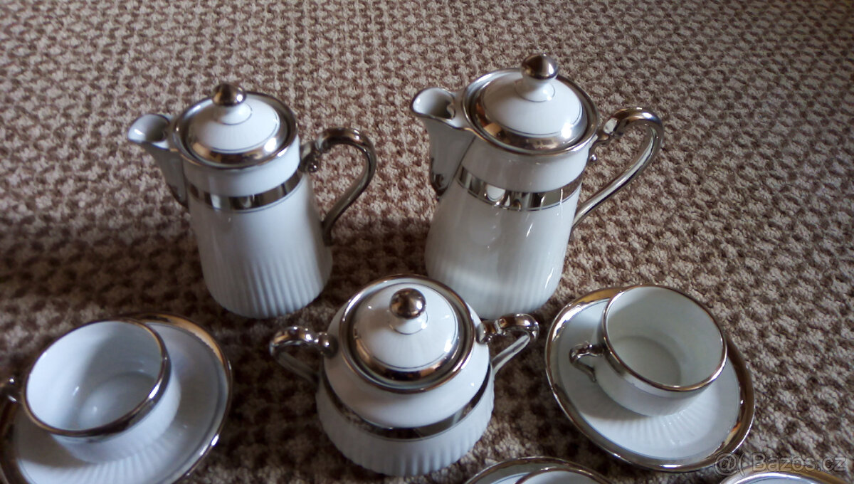 Kávová souprava - platinový dekor - 3