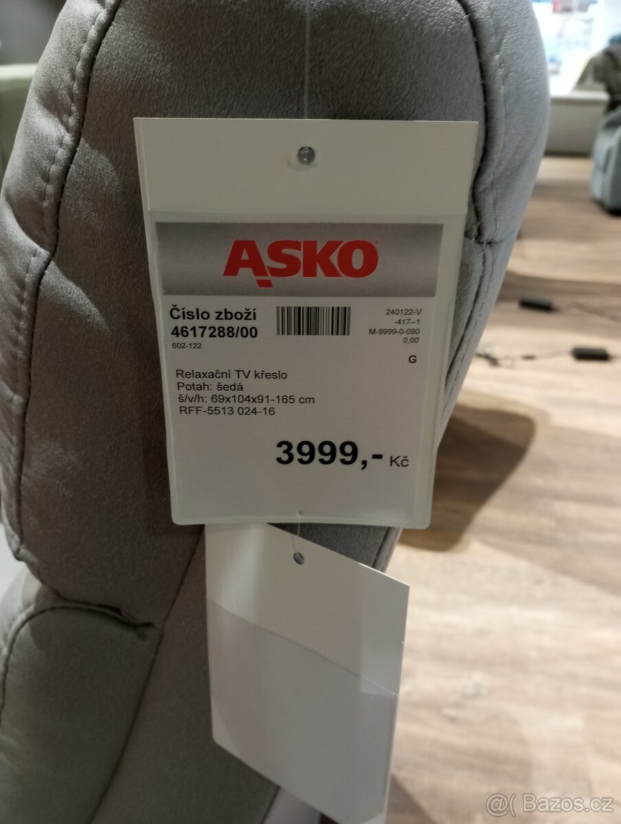 Polohovatelné/relaxační TV křeslo 70x80 + polštáře - 3