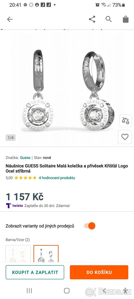 Náušnice Guess - 3