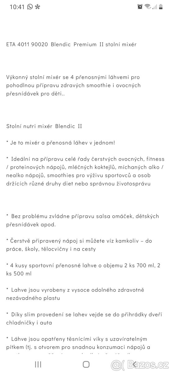 ETA Blendic Premium II 4011 90020 - 3