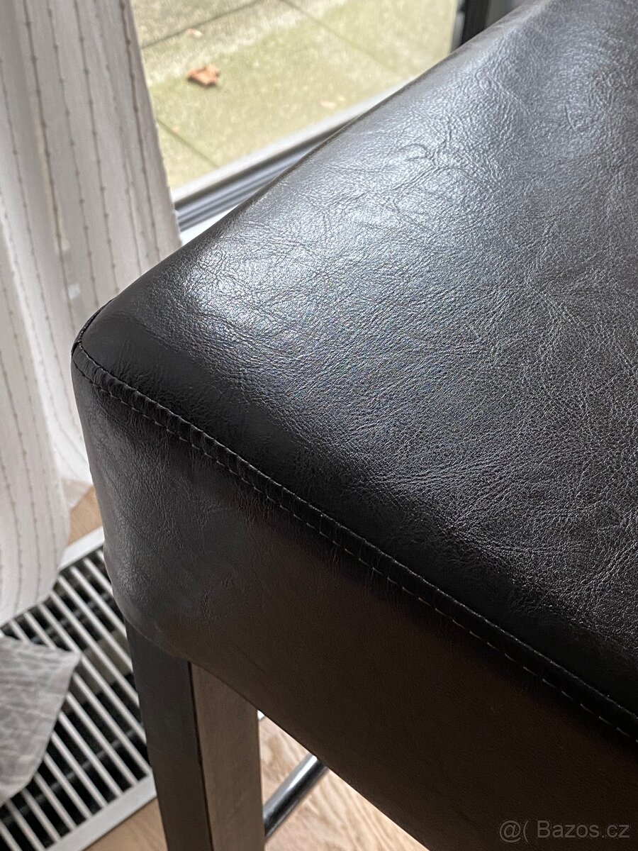 Kožená barová židle - 3