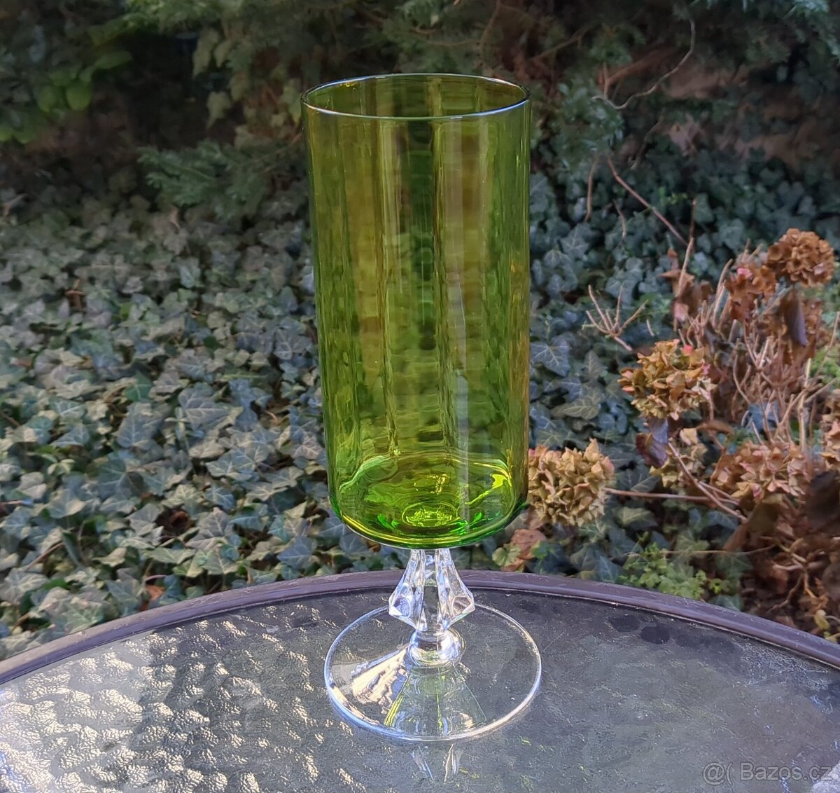 SMARAGDOVÝ POHÁR - 26 cm - 3