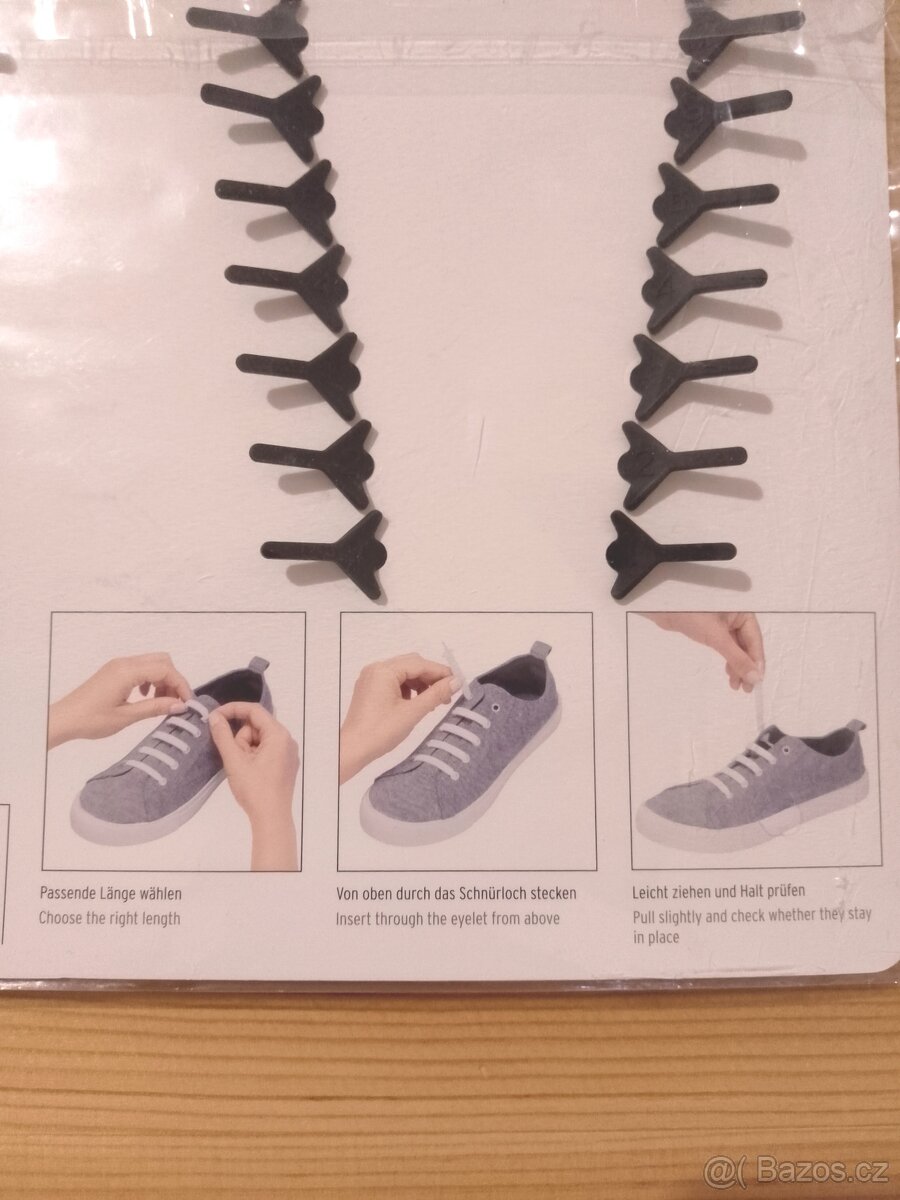 Silikonové tkaničky do bot Tchibo, černé - 3