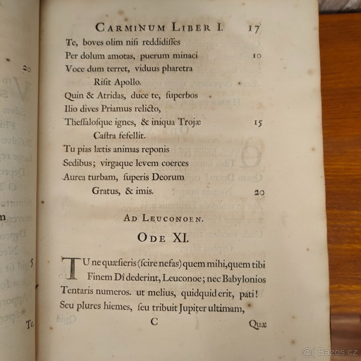 QUINTI HORATII FLACCI OPERA, 1699 - 3
