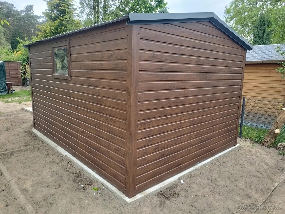 Zahradní domek 3×3m – Zlatý dub/okno“ pestra BOHYSKA“ - Ansicht 3