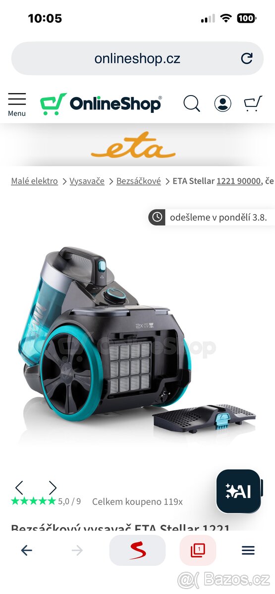 Vysavač ETA 1221 90000 - 3
