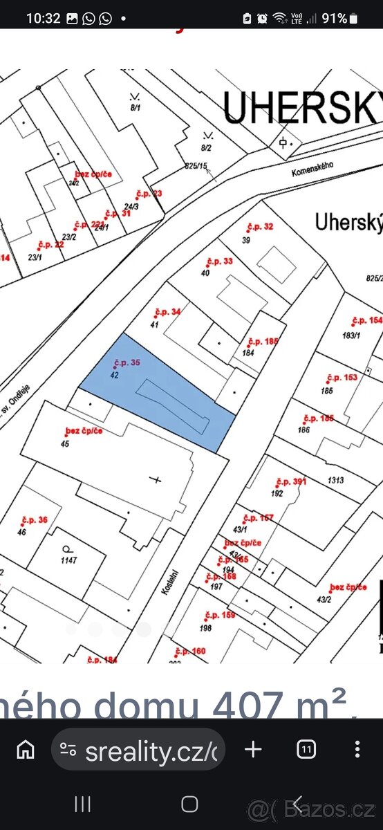 PRODÁM POZEMKY PRO DEVELOPERSKY PROJEKT 1.150m2. - 3