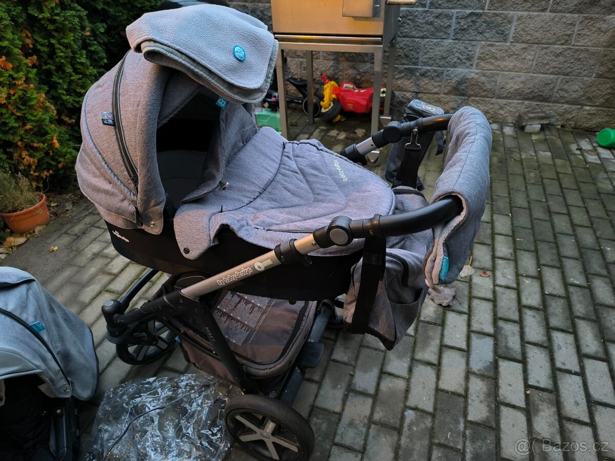 Kočárek Baby Design Husky 2018 3v1 Zimní Výbava - 3