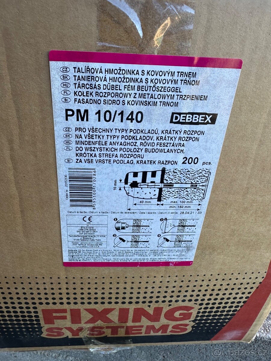 Trubka na podlahovku a fasádní hmoždinky - 3